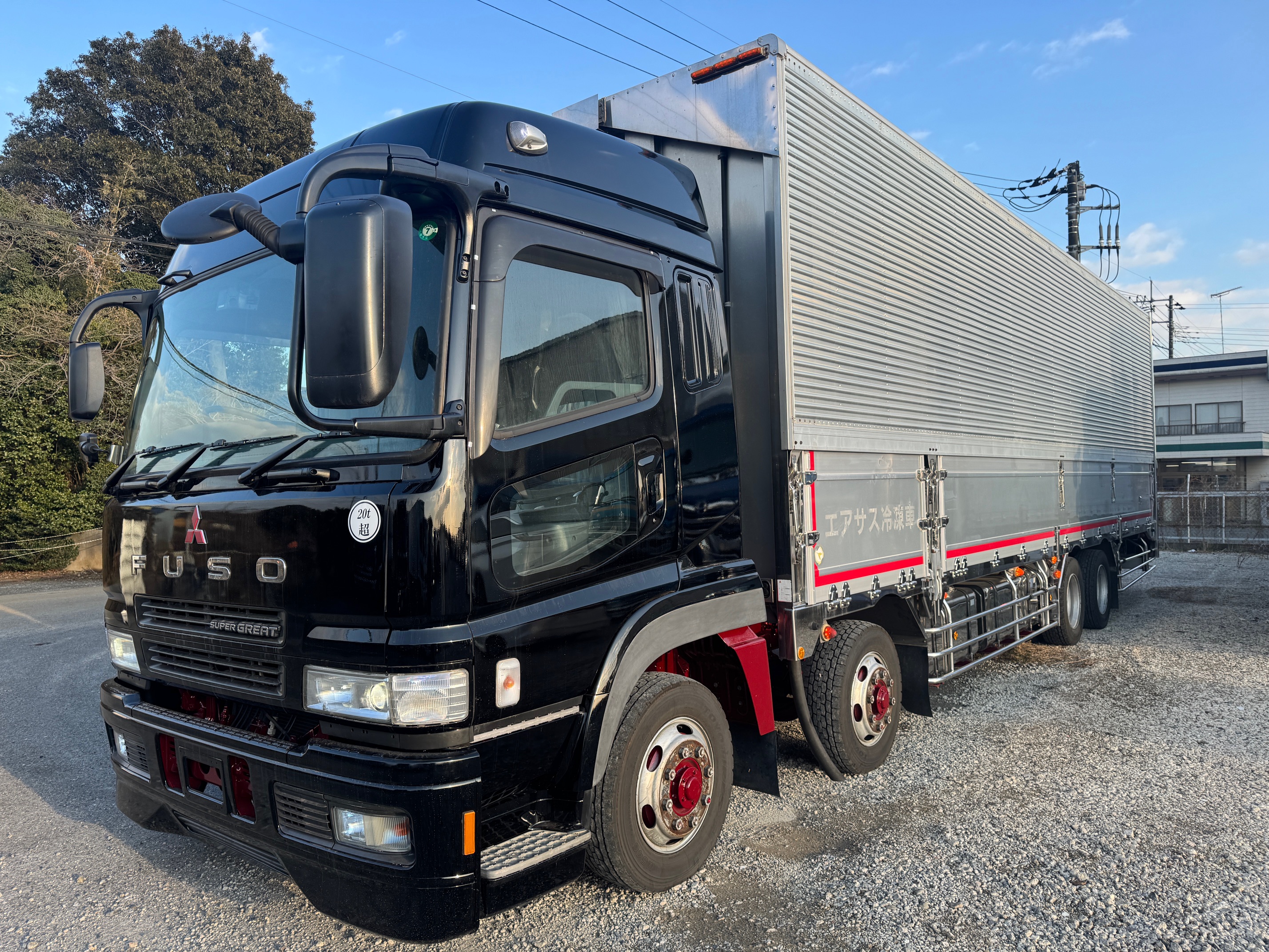 三菱ふそうスーパーグレート★総輪エアサス　★ハイルーフ　★スス焼き無し　★一応冷凍8ナンバー