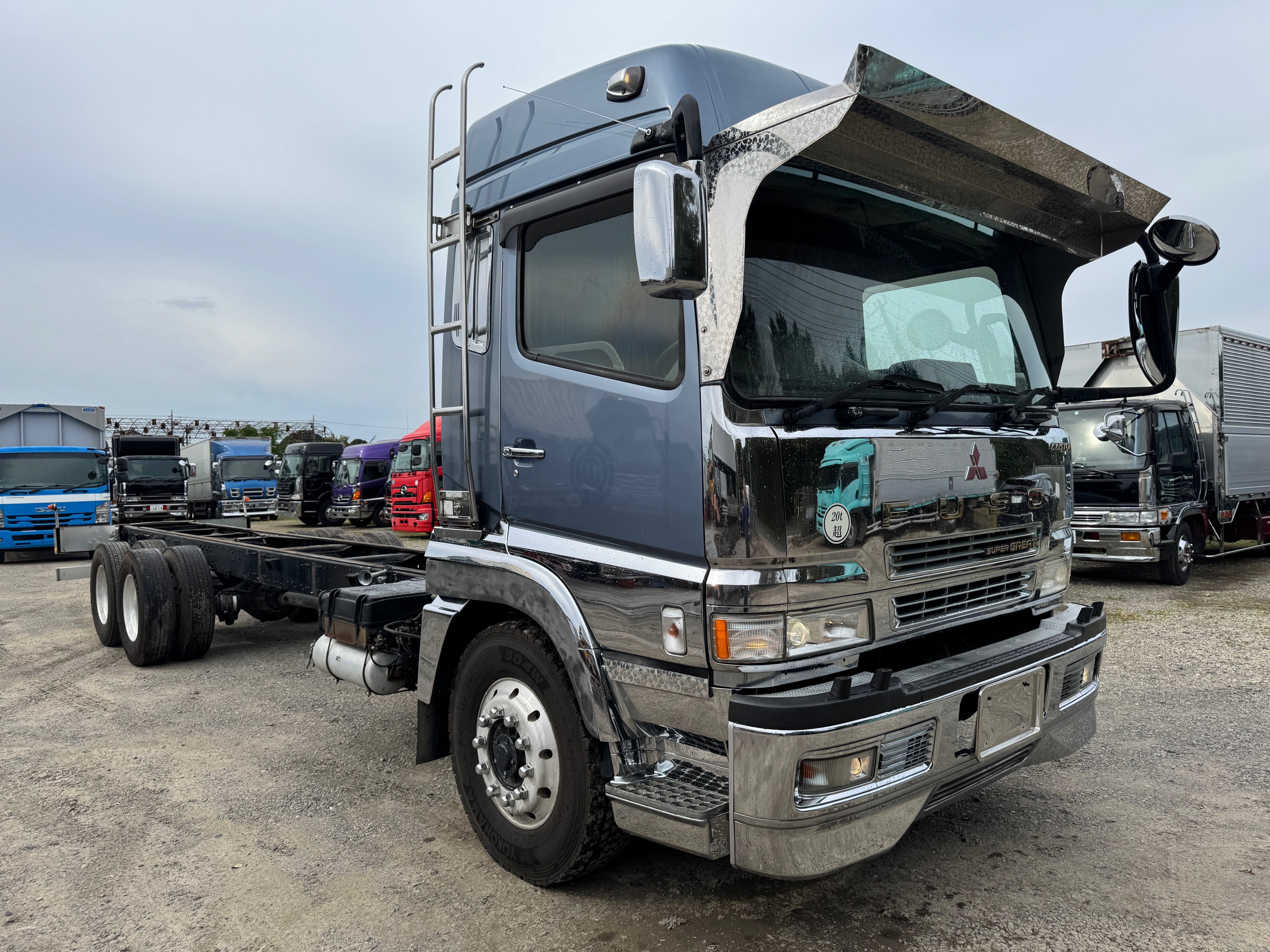 三菱ふそうスーパーグレート★V8　★ハイルーフ　★カスタム　★430馬力　★25T　フルサイズシャシ